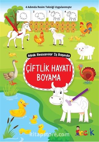 Çiftlik Hayatı Boyama / Minik Ressam İş Başında