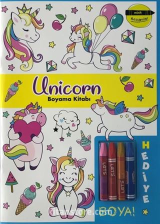 Minik Ressamlar Unicorn Boyama Kitabı