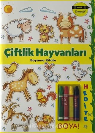 Minik Ressamlar Çiftlik Hayvanları Boyama Kitabı