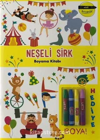 Minik Ressamlar Neşeli Sirk Boyama Kitabı