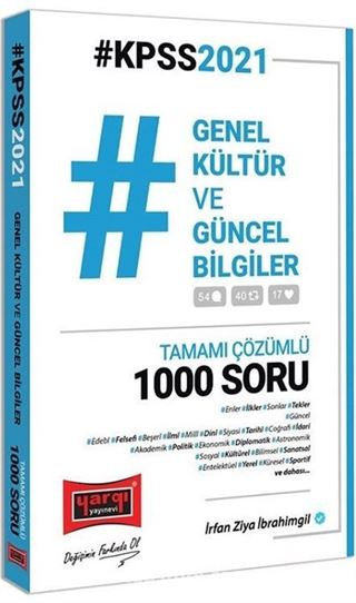 2021 KPSS Genel Kültür ve Güncel Bilgiler 1000 Soru Bankası Çözümlü