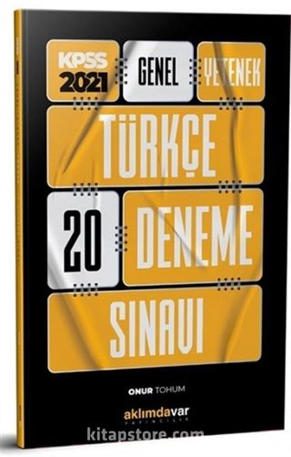 2021 KPSS Türkçe 20 Deneme