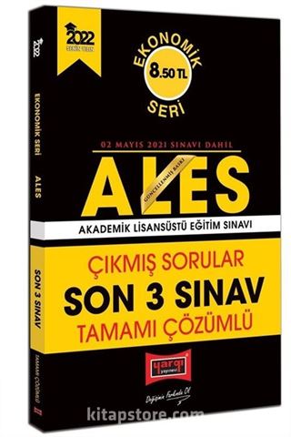 2022 ALES Ekonomik Seri Tamamı Çözümlü Çıkmış Sorular Son 3 Sınav