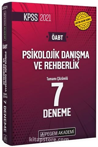 2021 KPSS ÖABT Psikolojik Danışma ve Rehberlik Tamamı Çözümlü 7 Deneme