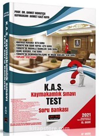 KAS Kaymakamlık Sınavı Test Soru Bankası