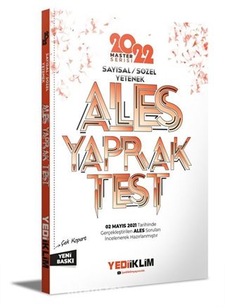 2022 Master Serisi Ales Sayısal-Sözel Yetenek Çek Kopart Yaprak Test