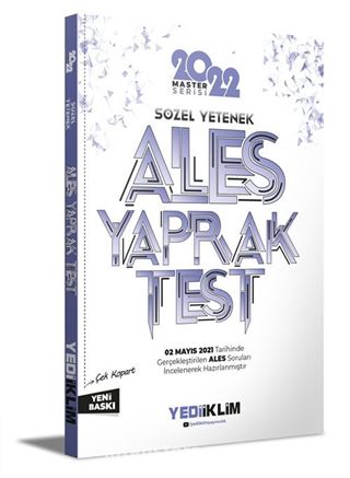 2022 Ales Sözel Yetenek Çek Kopart Yaprak Test