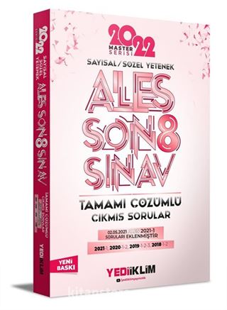 ALES Sayısal-Sözel Yetenek Tamamı Çözümlü Son 8 Sınav Çıkmış Sorular