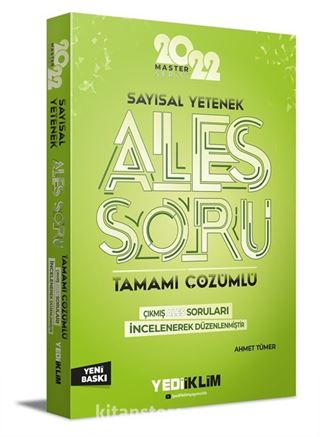 2022 Master Serisi Ales Sayısal Yetenek Tamamı Çözümlü Soru Bankası