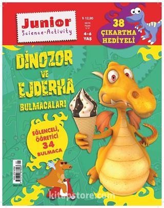 Dinazor ve Ejderha Bulmacaları - Eğlenceli Öğretici 34 Bulmaca 38 Çıkartma Hediye