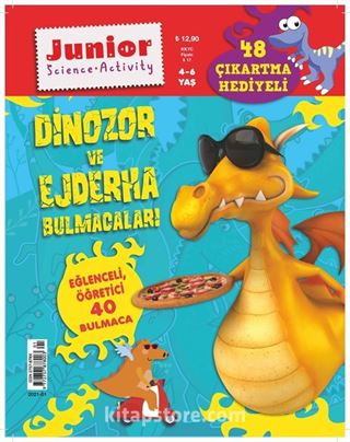 Dinazor ve Ejderha Bulmacaları- Eğlenceli Öğretici 40 Bulmaca 48 Çıkartma Hediye