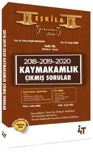 Teşkilat 2018-2019-2020 Kaymakamlık Çıkmış Sorular