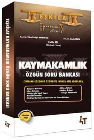 Teşkilat Kaymakamlık Özgün Soru Bankası