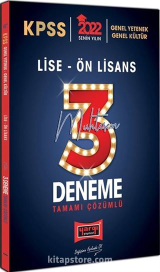 2022 KPSS GY GK Lise Ön Lisans Tamamı Çözümlü Muhteşem 3 Deneme