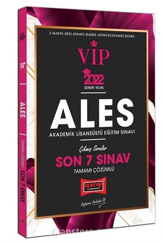 2022 ALES VIP Tamamı Çözümlü Son 7 Sınav Çıkmış Sorular