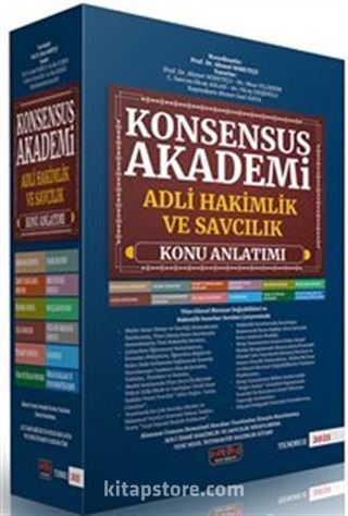 Konsensus Akademi Adli Hakimlik ve Savcılık Konu Anlatımlı Set (12 Fasikül Modüler Set)