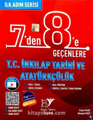 7'en 8'e Geçenlere T. C. İnkılap Tatihi ve Atatürkçülük İlk Adım Serisi Soru Bankası