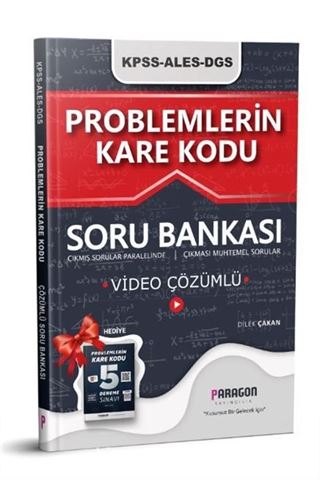 2021 Problemlerin KareKodu KPSS-ALES-DGS Tamamı Video Çözümlü Soru Bankası