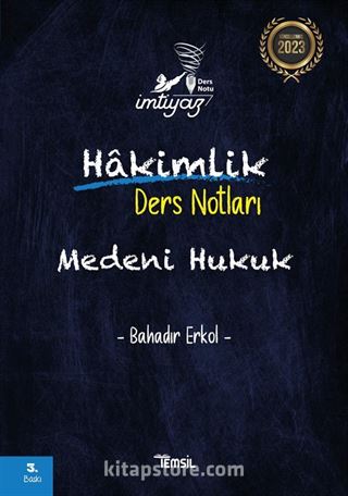 İmtiyaz Medeni Hukuk Hakimlik Ders Notları