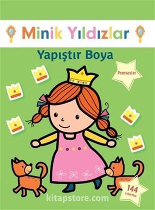 Minik Yıldızlar Prensesler Yapıştır Boya