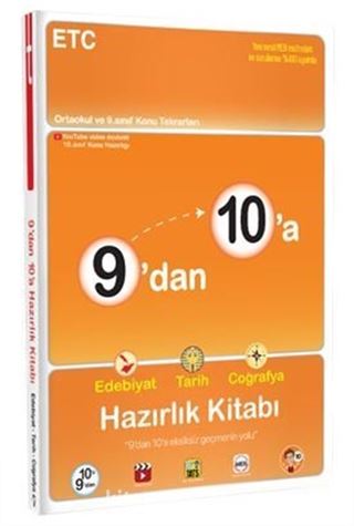 9'dan 10'a Edebiyat Tarih Coğrafya Hazırlık Kitabı