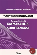 Türkiye'de Mahalli İdareler Kaymakamlık Soru Bankası