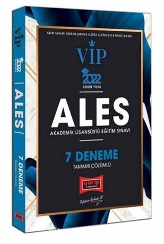 2022 ALES VIP 7 Deneme Çözümlü