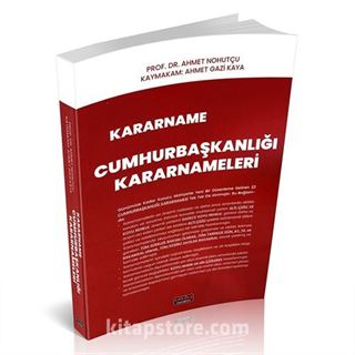 Kararname Cumhurbaşkanlığı Kararnameleri