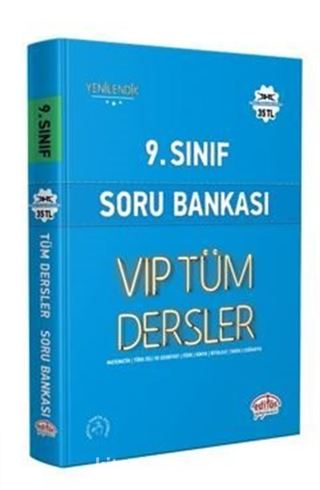 9.Sınıf Vıp Tüm Dersler Soru Bankası Mavi Kitap