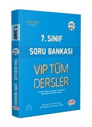 7.Sınıf Vıp Tüm Dersler Soru Bankası Mavi Kitap