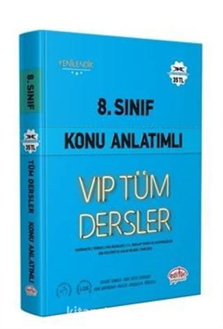 8.Sınıf Vıp Tüm Dersler Konu Anlatımlı Mavi Kitap