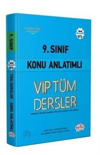 9.Sınıf Vıp Tüm Dersler Konu Anlatımlı Mavi Kitap