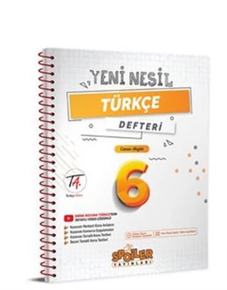 6.Sınıf Türkçe Defteri