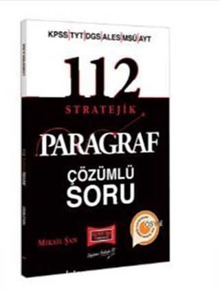 2022 KPSS YKS DGS ALES MSÜ 112 Stratejik Çözümlü Soru Bankası