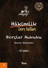 İmtiyaz Borçlar Hukuku Genel Hükümler Hakimlik Ders Notları