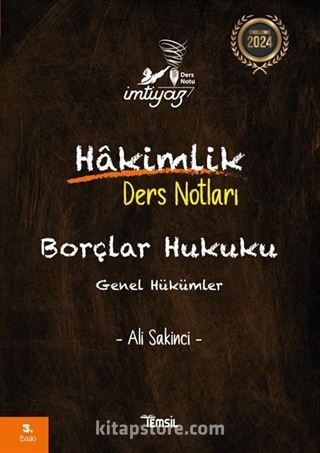 İmtiyaz Borçlar Hukuku Genel Hükümler Hakimlik Ders Notları