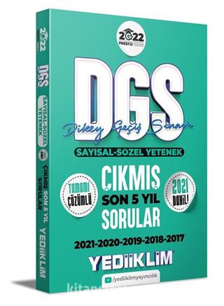 2022 Prestij Serisi DGS Tamamı Çözümlü Son 5 Yıl Çıkmış Sorular