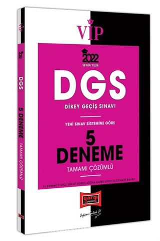 2022 VİP DGS Tamamı Çözümlü 5 Deneme