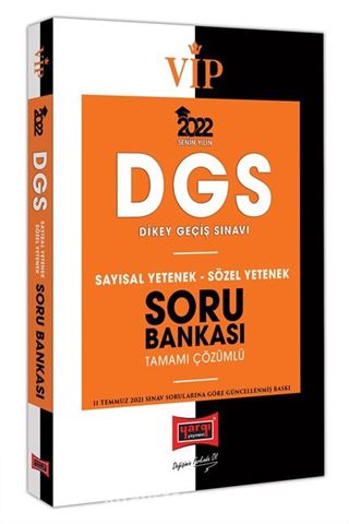 2022 VİP DGS Sayısal Yetenek Sözel Yetenek Tamamı Çözümlü Soru Bankası