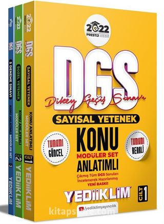 2022 Prestij Serisi DGS Konu Anlatımlı Modüler Set (3 Cilt)