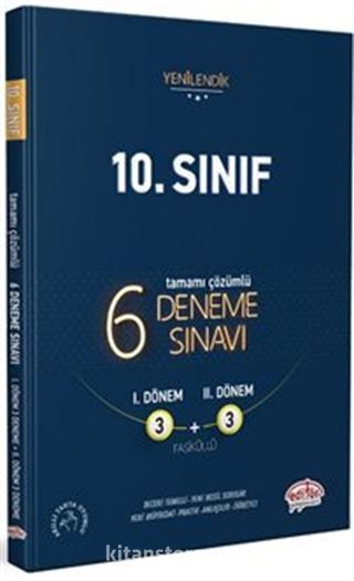 10. Sınıf 6 (3+3) Deneme Sınavı Tamamı Çözümlü