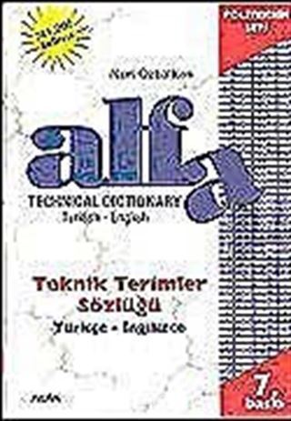 Teknik Terimler Sözlüğü Türkçe-İngilizce