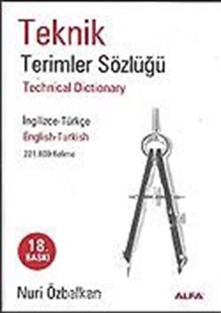 Teknik Terimler Sözlüğü İngilizce-Türkçe