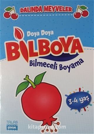 Dalında Meyveler - Doya Doya Bil Boya Bilmeceli Boyama (3-4 Yaş)