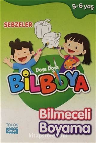 Sebzeler - Doya Doya Bil Boya Bilmeceli Boyama (5-6 Yaş)