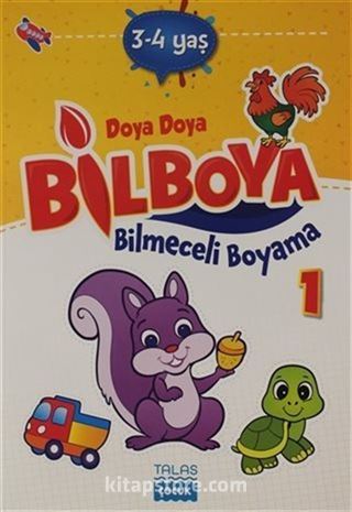 Doya Doya Bil Boya Bilmeceli Boyama 1 (3-4 Yaş)