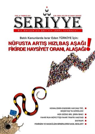 Seriyye İlim, Fikir, Kültür ve Sanat Dergisi Sayı:31 Temmuz 2021