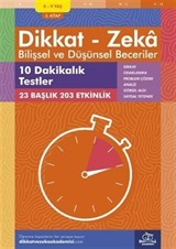 10 Dakikalık Testler (8 - 9 Yaş 3.Kitap, 203 Etkinlik) / Dikkat Zeka