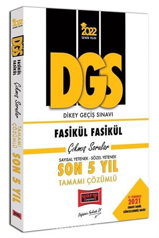 2022 DGS Sayısal Yetenek Sözel Yetenek Fasikül Fasikül Son 5 Yıl Tamamı Çözümlü Çıkmış Sorular