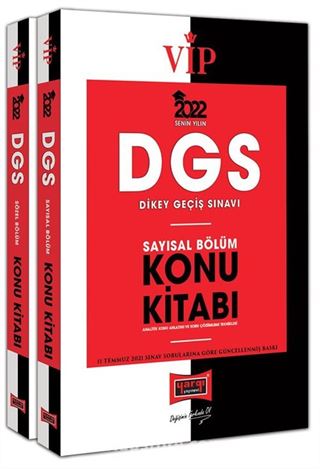 DGS 2022 VIP Sayısal - Sözel Bölüm Konu Kitabı Seti